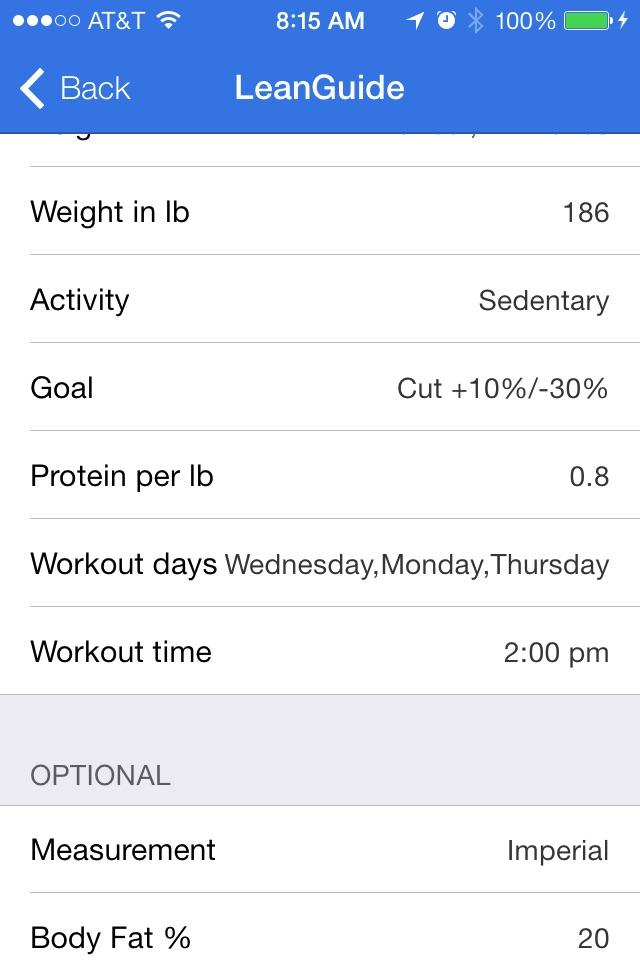 LeanGuide - Fitness for a lean body screenshot 3