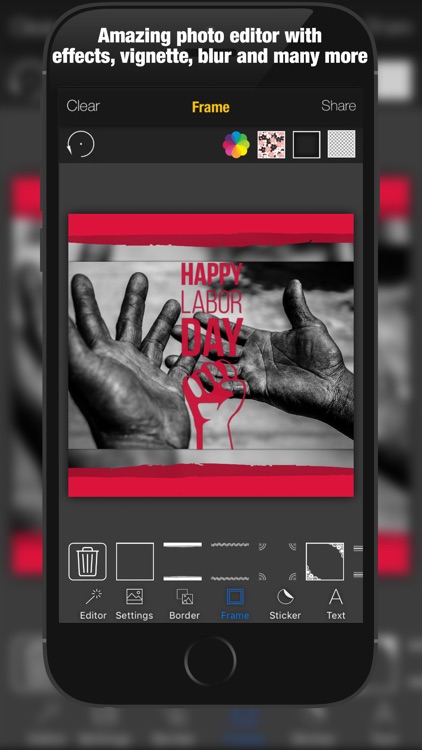 1st May Cam Labor & Workers Day Photo Editor – Add MayDay greetings text and sticker over picture screenshot-3