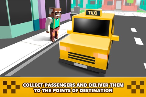 Pixel Loop Taxi Race 3D Full screenshot 2