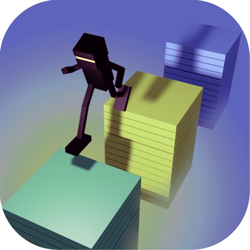 Crazy Cubic Square Ninja Runner iOS App