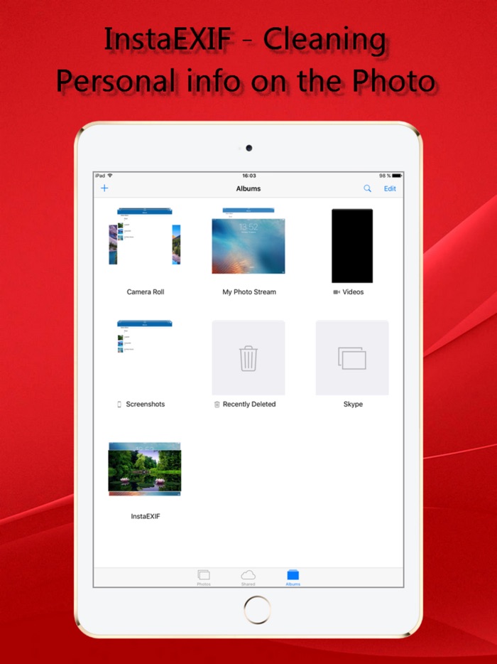 Insta EXIF. Cleaning personal info