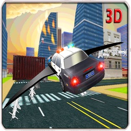 Flying Police Car 3D Driver – Reckless Chasing of Mafia Gangster Auto