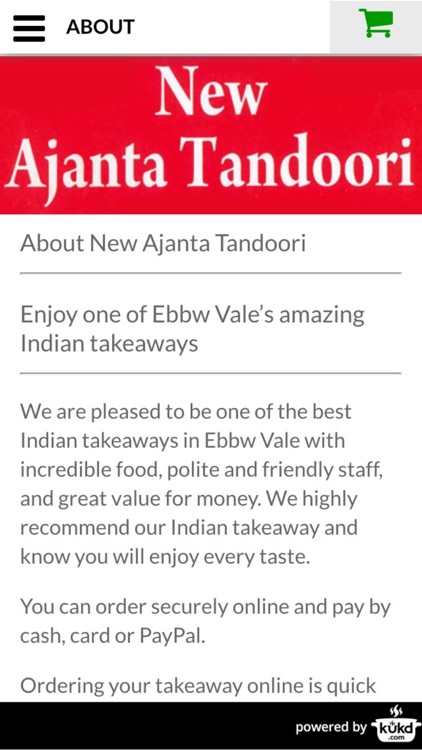 New Ajanta Tandoori Indian Takeaway screenshot-3