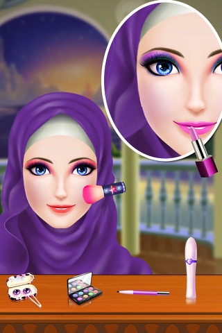 hijab dress up - fashion games - Hijab Bridal Wedding Gown Dress - Haute Hijab designer offline screenshot 3