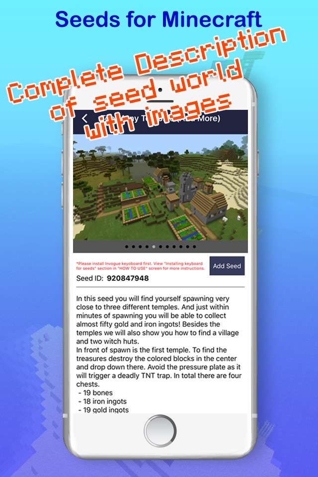Seeds PE : Free Maps & Worlds for Minecraft Pocket Edition screenshot 3