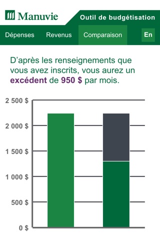 Manulife Budgeting Tool App screenshot 3