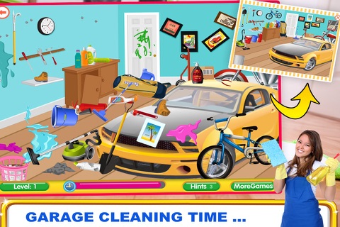 kids - Garden, Office & Garage - Cleaning And washing Games screenshot 3