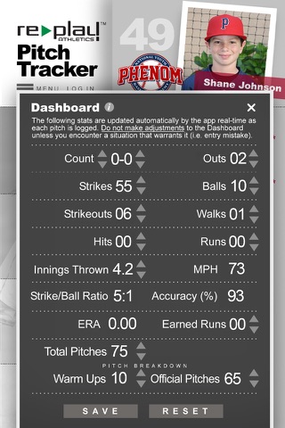 Re-Play Athletics PitchTracker screenshot 2