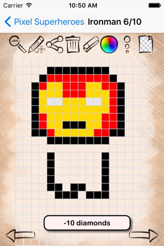 Art of Draw Pixel Superheroes Version screenshot 3