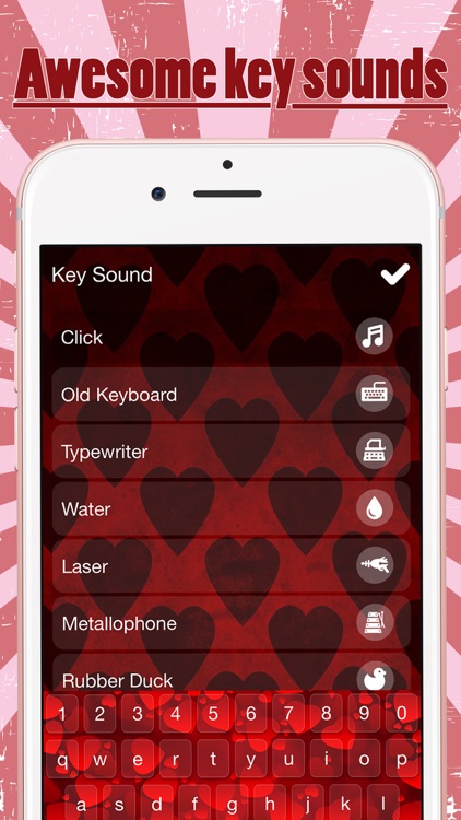 romantic keyboard app