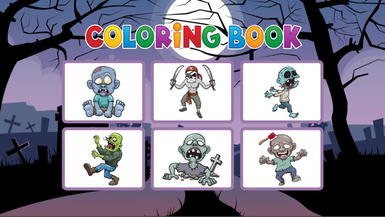 Zombie Coloring Book - Painting Game for Kids