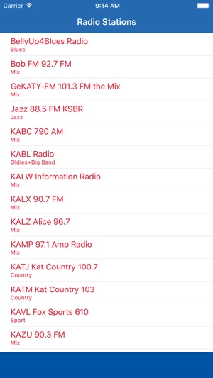 Radio California FM - Streaming and list