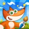 «Tim the Fox - Coloring Book» is an exciting and colorful game for preschool children