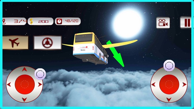 Flying School Bus Simulator - Extreme Stunt Bus Airplane Fli(圖5)-速報App