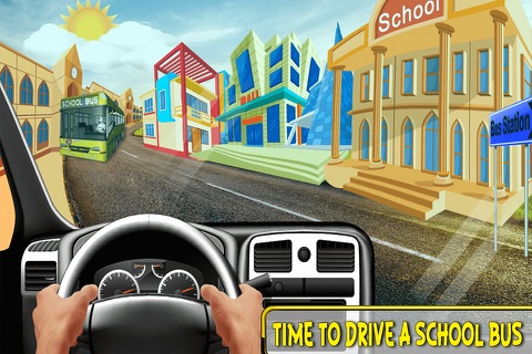 3D School Bus Driver Simulator screenshot 3