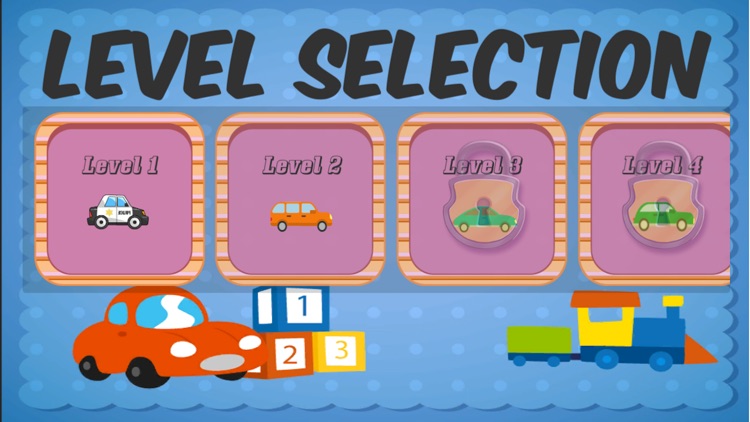 jigsaw learning game for toddlers and kids with car truck and amazing vehicles