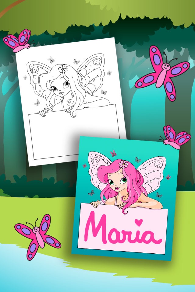 Magic Fairy Coloring Book screenshot 2