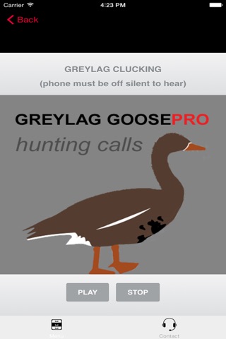 REAL Greylag Goose Hunting Calls & Greylag Goose CALLS & Greylag Goose Sounds! - BLUETOOTH COMPATIBLE screenshot 2