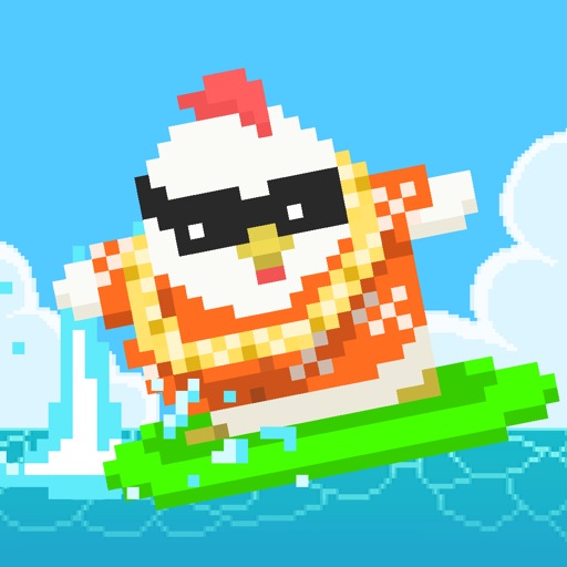 Chicken Surfer - Road to summer vacation! icon