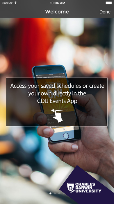 How to cancel & delete CDU Events App from iphone & ipad 1