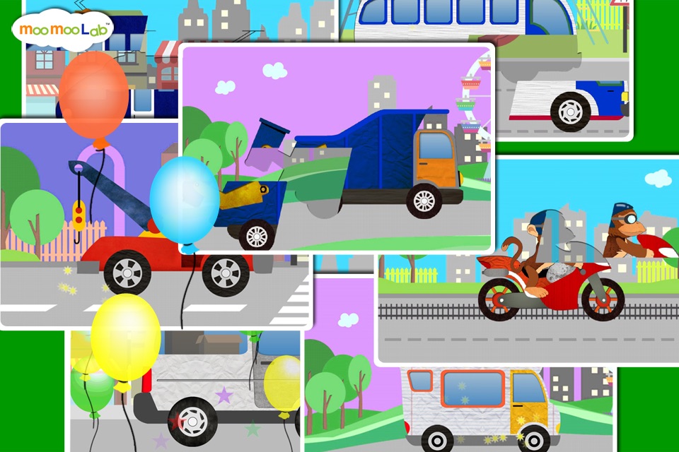 Car and Truck - Puzzles, Games, Coloring Activities for Kids and Toddlers Full Version by Moo Moo Lab screenshot 3