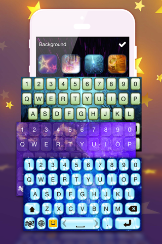 Magic Keyboard Designs – Glow.ing Key Skins with Cute Emoji and Fonts for Text.ing screenshot 2