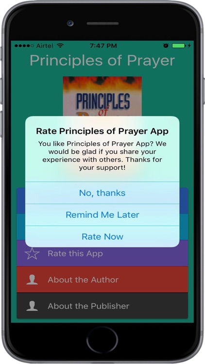 Principles of Prayer