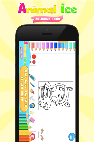 Coloring Book Animals Ice screenshot 2