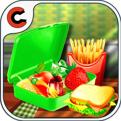 decorate school lunchbox for kids icon