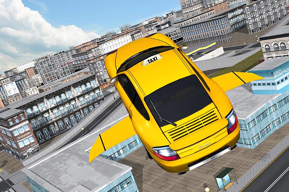 Flying Taxi Driver 3d Simulator screenshot 3