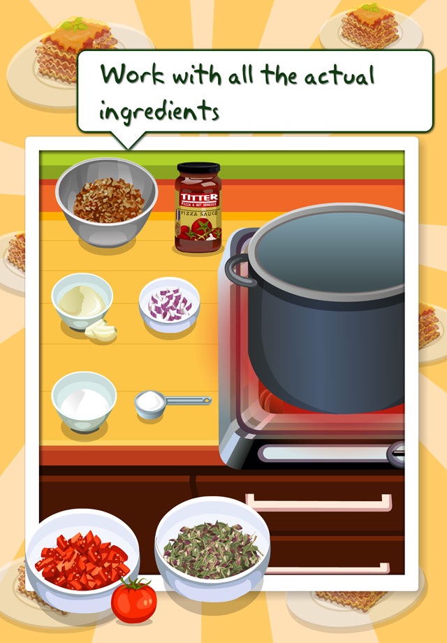 Tessa’s Cooking Lasagne– learn how to bake your Lasagne in this cooking game for kids screenshot 2