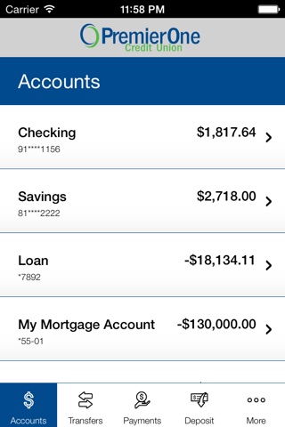 PremierOne Credit Union screenshot 3