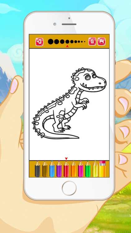 Dinosaur Coloring Book - Educational Coloring Games Free ! For kids and Toddlers screenshot-3