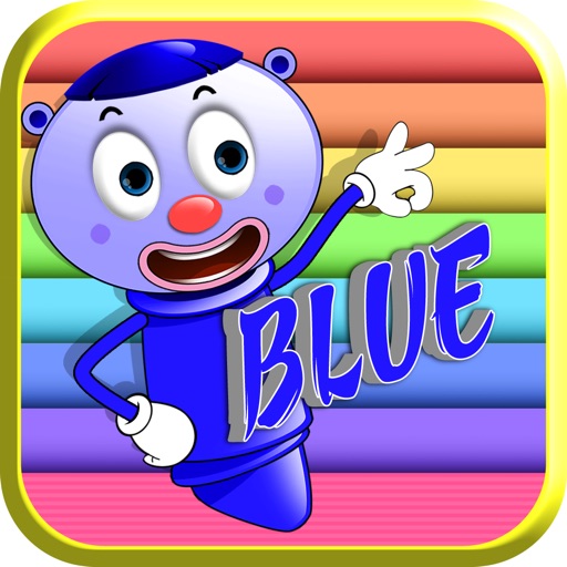 Funny Crayons - Blue icon