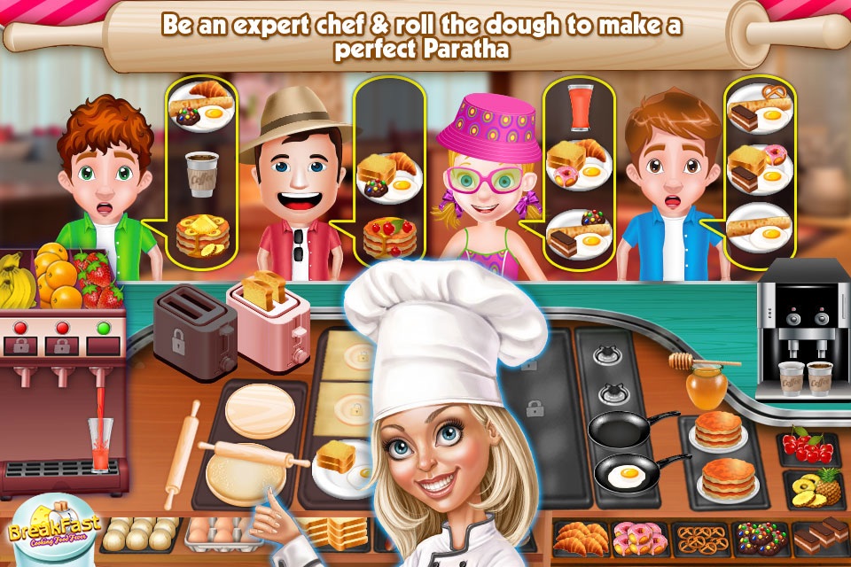 Breakfast Kitchen Food Fever Cooking Game screenshot 2