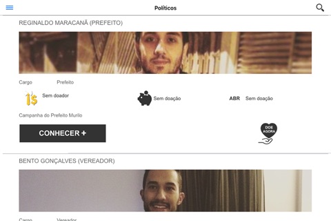 Doando Políticos screenshot 2
