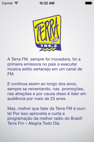 Terra FM GO screenshot 3