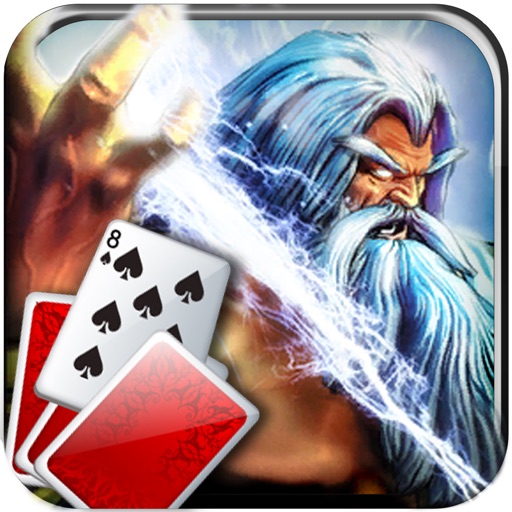 Zeus Solitaire Pyramid Playing Cards Live iOS App