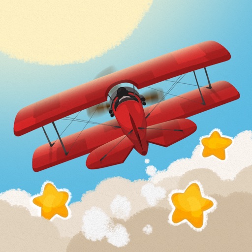 Flying in Clouds Icon