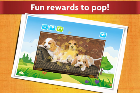 Cute Dog Jigsaw Puzzles for Kids - Animal Learning Fun Games screenshot 4