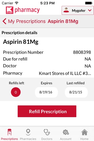 Kmart Pharmacy App for iPhone screenshot 4