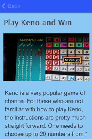 How To Play Keno screenshot 3