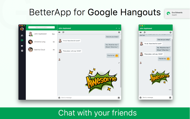 BetterApp - Desktop App for Google Hangouts(圖1)-速報App