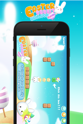 Easter rabbit balloon puzzler screenshot 4