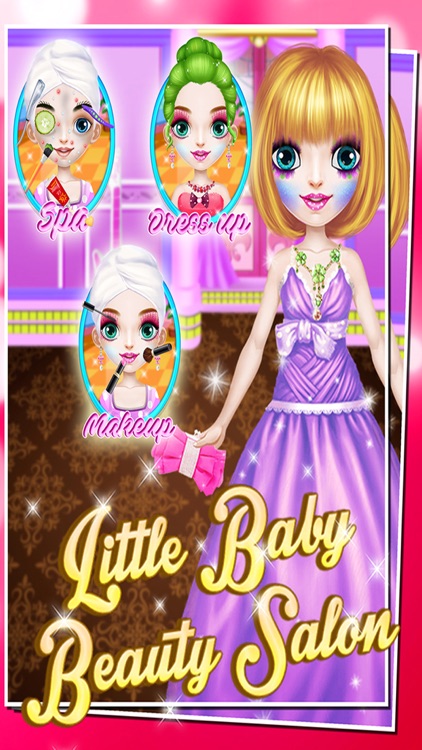 Little Baby Beauty Salon - Makeover & Make up and Dress up games for girls & Kids