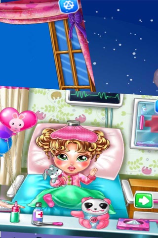 Prenez soin de la fièvre de bébé:Princesse Jeux Gratuits screenshot 2
