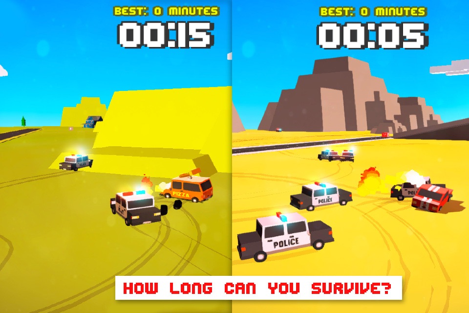 Smashy Dash 3 - Wanted Road Rage screenshot 2