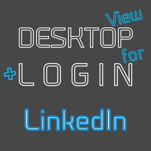 DESKTOP VIEW + LOGIN for LinkedIn icon