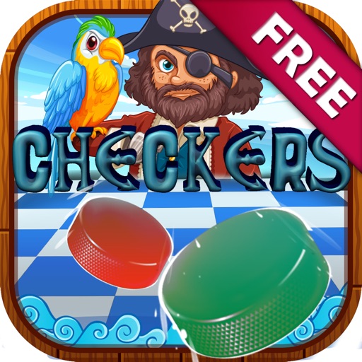 Checkers Board Puzzle The Pirates Game with Friend icon