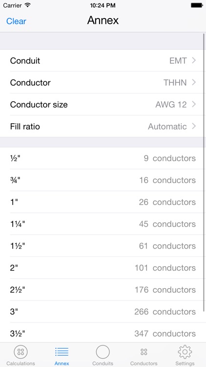Conduit Fill Calculator